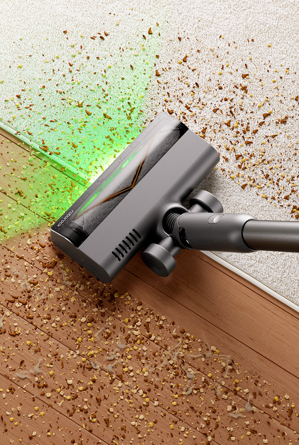 roborock h60 hub ultra anti-tangle brush for floors & carpets