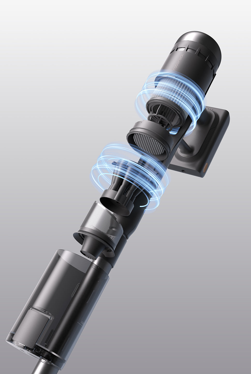 roborock h60 hub ultra 5-stage filtration & 9-cyclone dust separation system