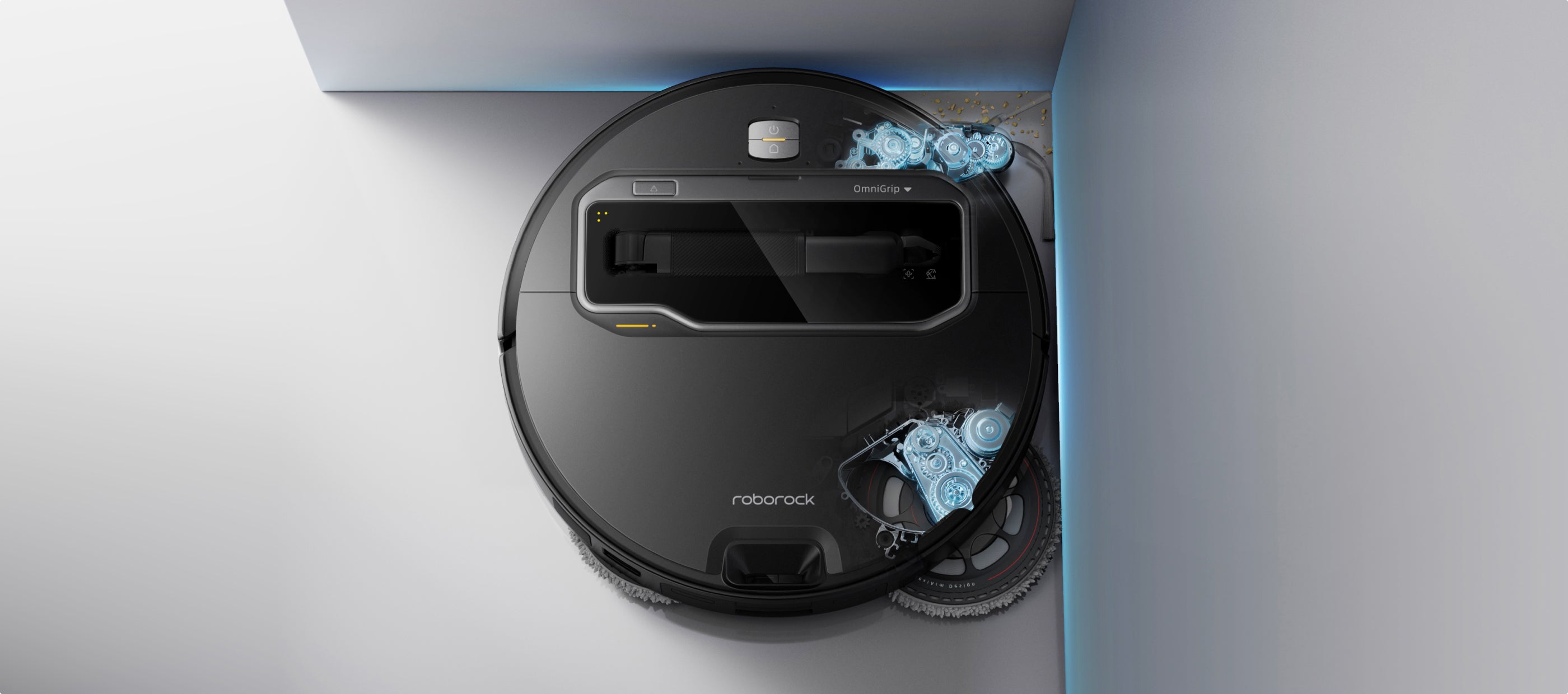 Dual-arm edge cleaning