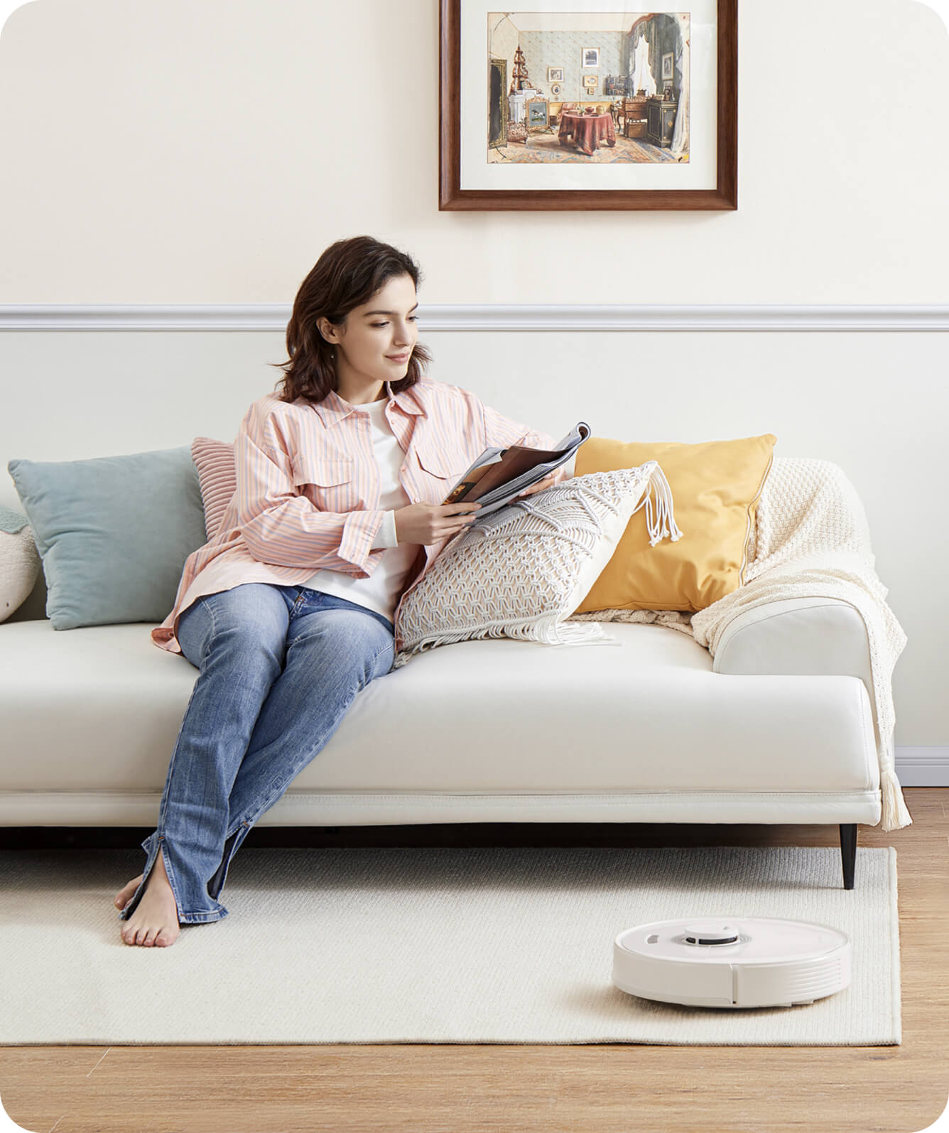 roborock q7 max+ maximum vacuuming area